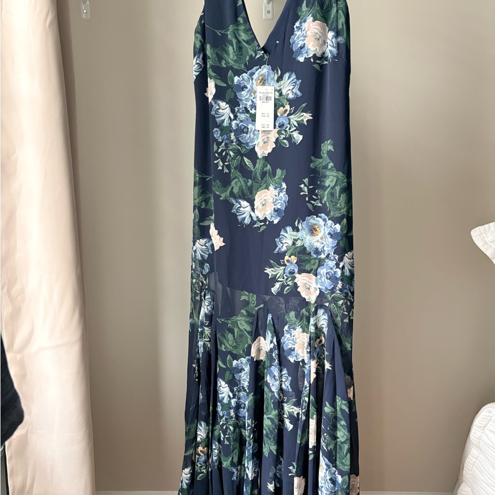 Abercrombie & Fitch Blue Floral Maxi Dress